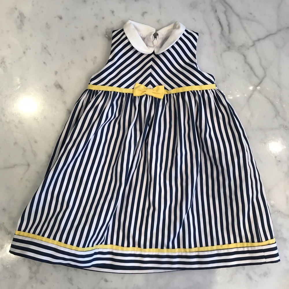 NWOT LULI & ME Girls Striped Dress, 24M